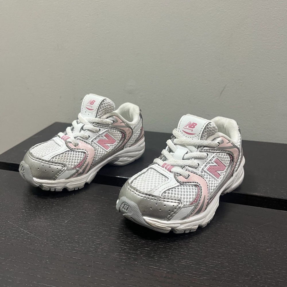 New Balance Kids' Sneakers in Pink and Gray